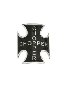 Iron Cross Name Plate Black W/Flame.